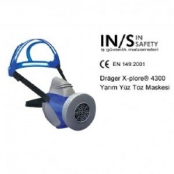 Drager X-plore ® 4300 Yarım Yüz Toz Maskesi