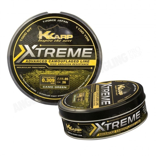 K-Karp Xtreme Camo Brown Serisi 1000m Monofilament Misina